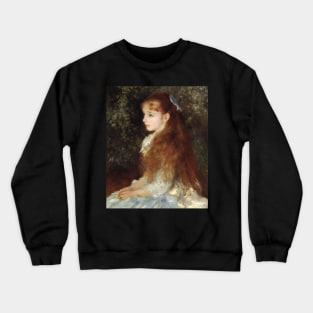 Portrait of Mademoiselle Irene Cahen d'Anvers by Renoir Crewneck Sweatshirt